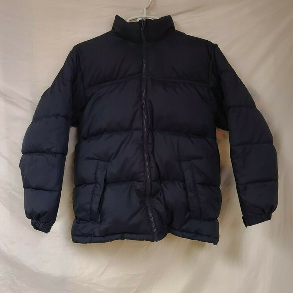 Steve & Barry's Double Down Juniors 18-20 Blue Puffer Full Zip Jacket Coat Unsex - Picture 4 of 11